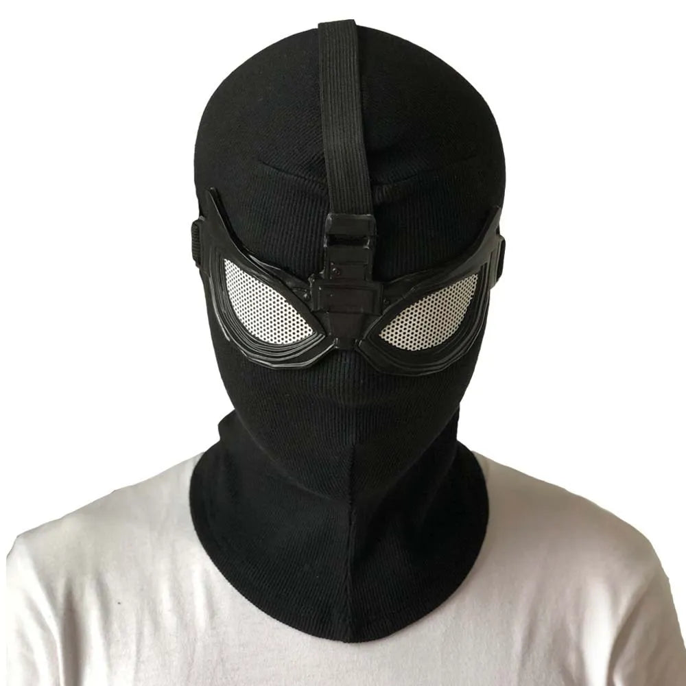 Spider Superhero Mask – Black Cosplay Helmet for Halloween
