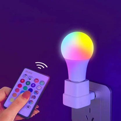RGB LED Light Bulb E27 16 Color Dimmable with Remote Control