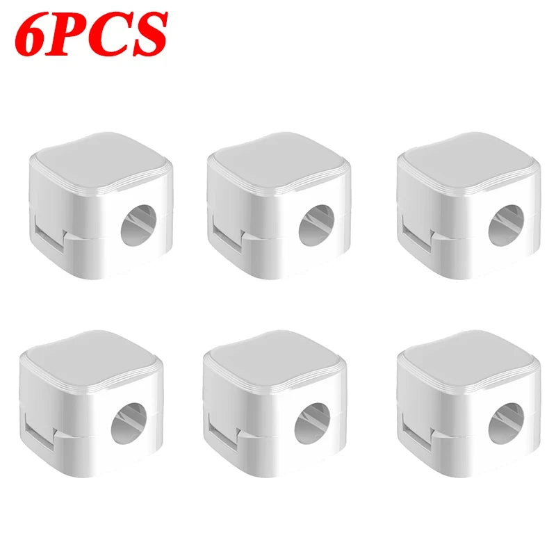 Magnetic Cable Clips Adhesive Cable Organizer for Desk and Home