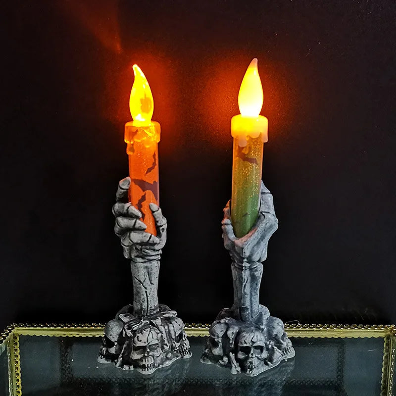 Halloween Skeleton Decorations Acrylic Ghost Pumpkin Party Decor