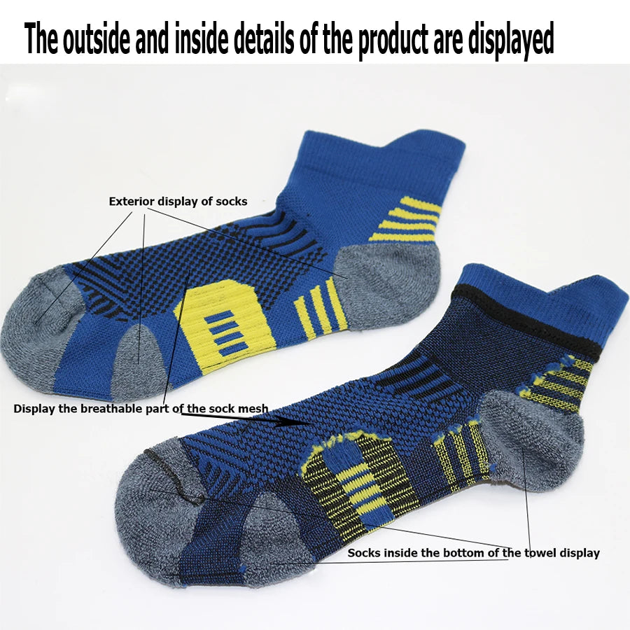 Running Sports Socks Quick Drying Athletic Training 3-Pair