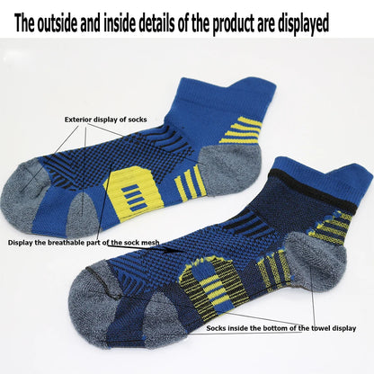Running Sports Socks Quick Drying Athletic Training 3-Pair