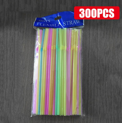 Reusable Drinking Straws Multicolor Bendable Party Straws