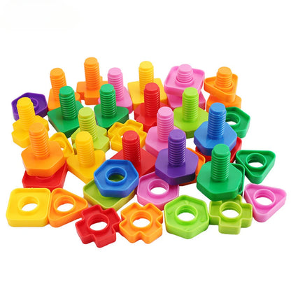 Nuts and Bolts Building Toy – Creative Construction Blocks for Kids