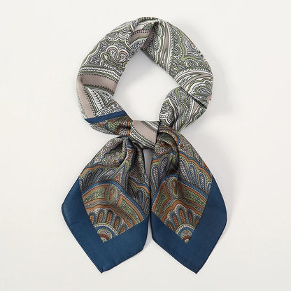 Women's Square Scarf 70x70cm Satin Print Wrap