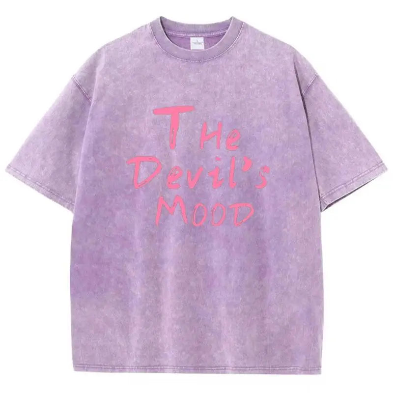 Women’s Oversized T-Shirt Washed Cotton Graphic Print