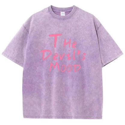 Women’s Oversized T-Shirt Washed Cotton Graphic Print