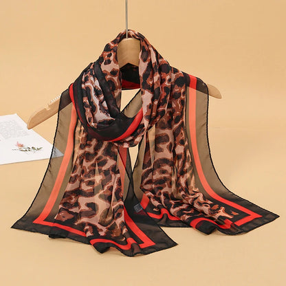 Chiffon Scarf for Women, 50×160cm Lightweight Summer Shawl