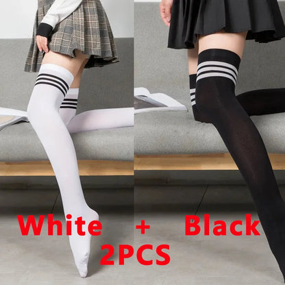 Women’s Over the Knee Socks – Long Thigh High Nylon Stockings
