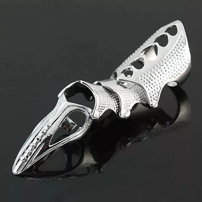 Gothic Knuckle Ring, Punk Claw Full Finger Metal Jewelry
