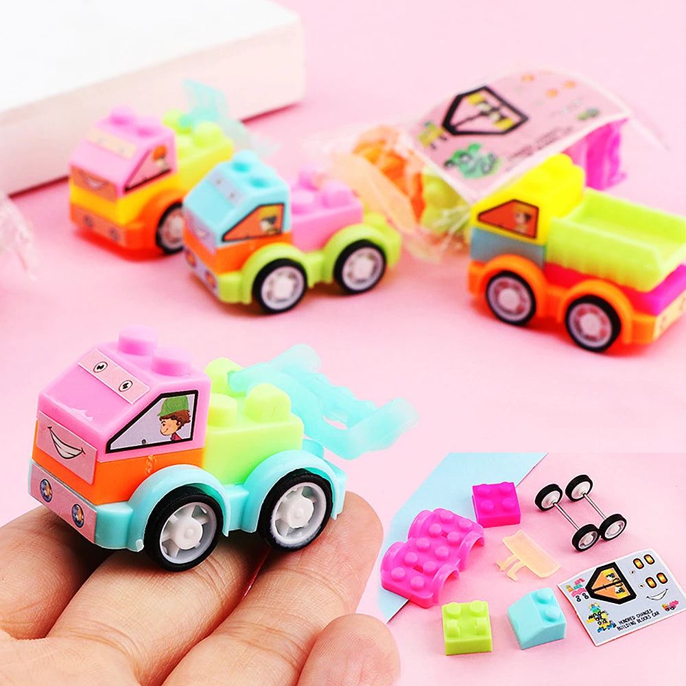 DIY Car Building Blocks, 24-Piece Construction Vehicle Toy Set