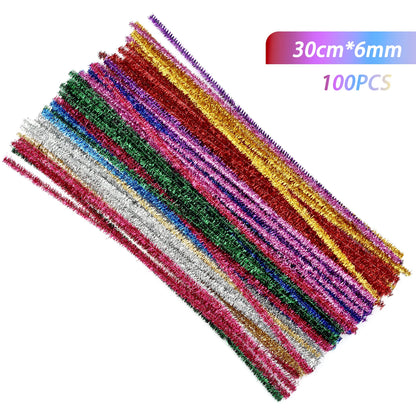 100PCS Chenille Stems for Kids DIY Crafts and Creative Projects