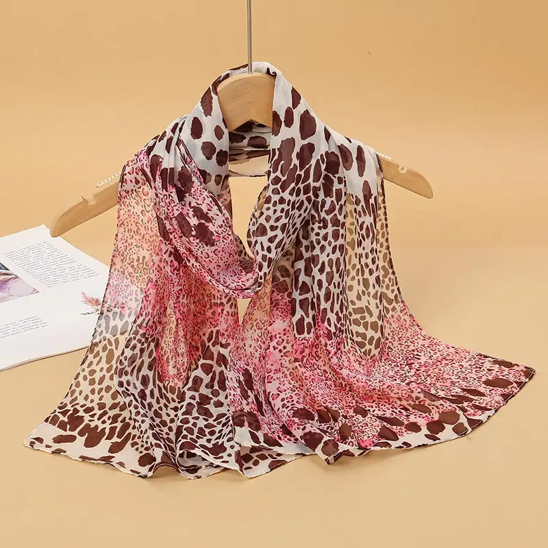 Chiffon Scarf for Women, 50×160cm Lightweight Summer Shawl