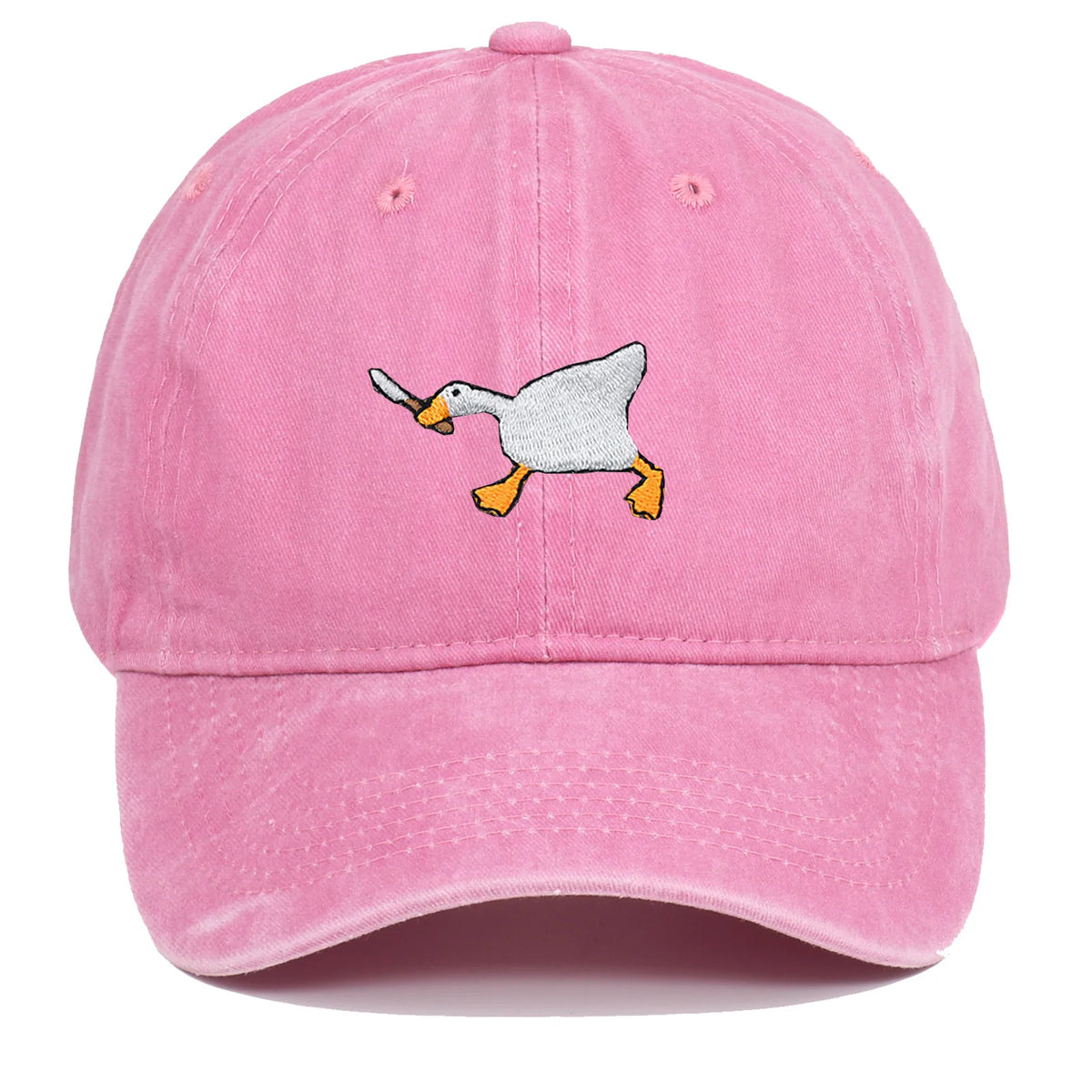 Embroidered Baseball Cap with Goose Design for Men & Women