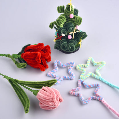 100PCS Chenille Stems for Kids DIY Crafts and Creative Projects