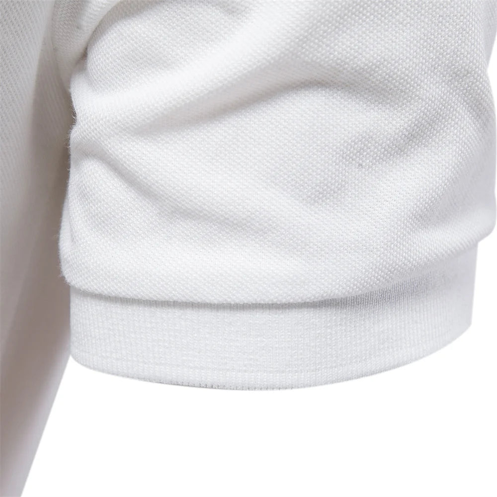 Men's Polo Shirts Cotton Short Sleeve Casual Polo Shirt