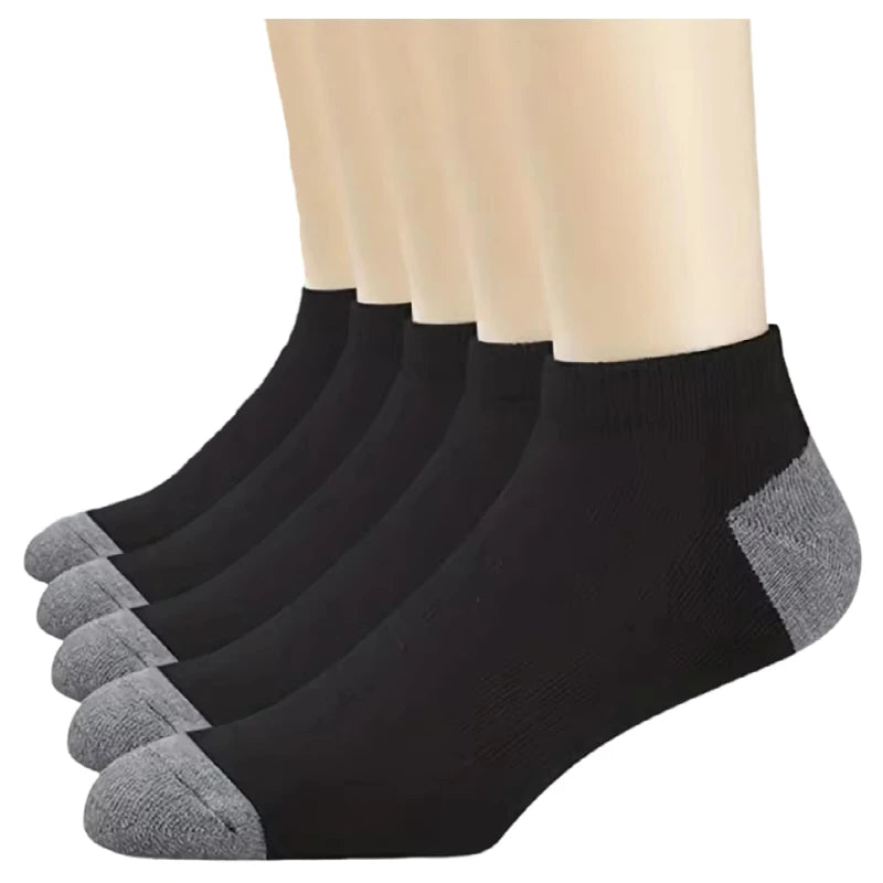 Men's Crew Socks Breathable Cotton Sports Socks 5/10 Pairs
