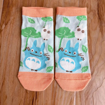 Women's Cartoon Ankle Socks – Cute Cotton Blend Low-Cut Socks
