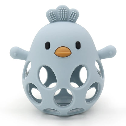 Baby Silicone Teether Chick Shape Chewing Toy for Infants