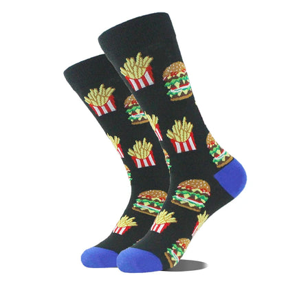 Men's Funny Socks, Novelty Cotton Crew Socks, Crazy Designs