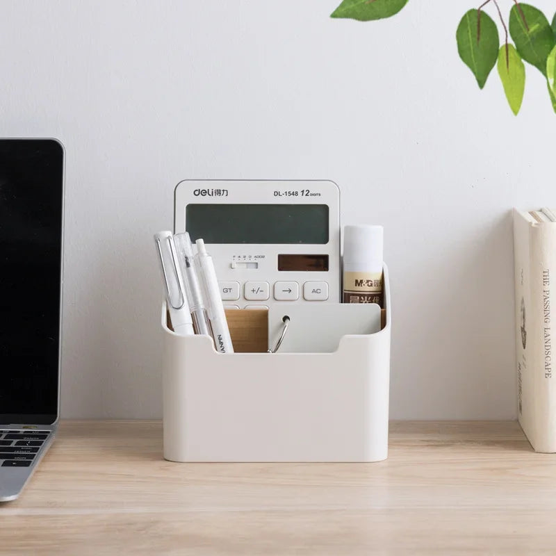 Remote Control Organizer with Tissue Holder & Desktop Storage