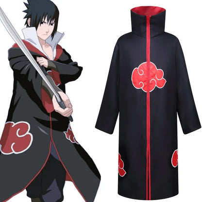 Anime Cosplay Cloak – Black & White Unisex Costume Cape