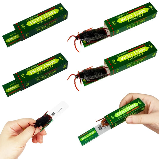 Halloween Prank Cockroach Plastic Fake Gum Toy 10-30PCS