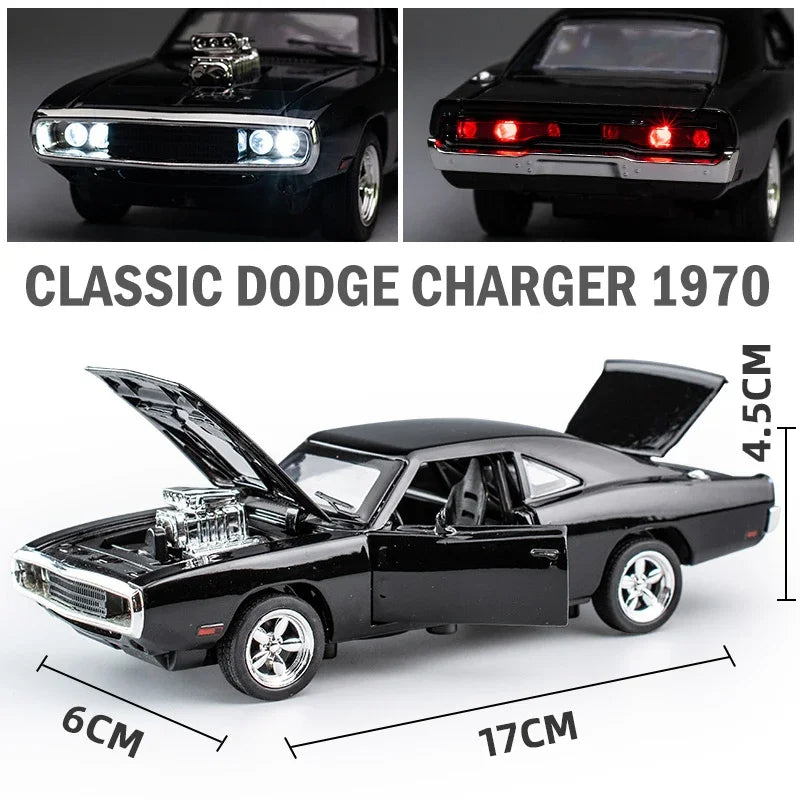1:32 Diecast Car Model – Pull-Back Sports Car with Lights & Sound