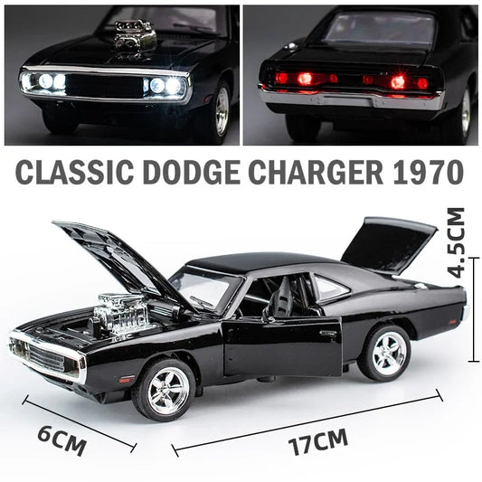 1:32 Diecast Car Model – Pull-Back Sports Car with Lights & Sound