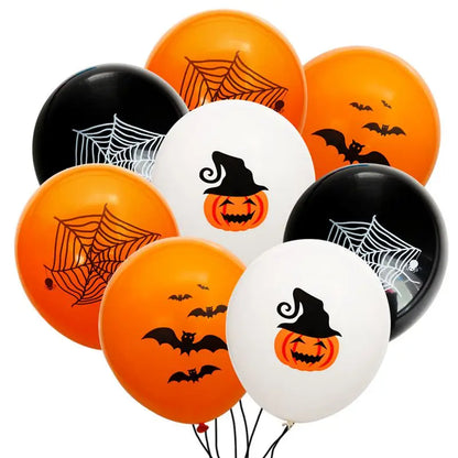 Halloween Balloons 12PCS Ghost Spider Bat Pumpkin Party Decorations