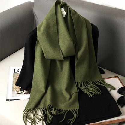 Women's Winter Scarf – Long Warm Solid Shawl Wrap