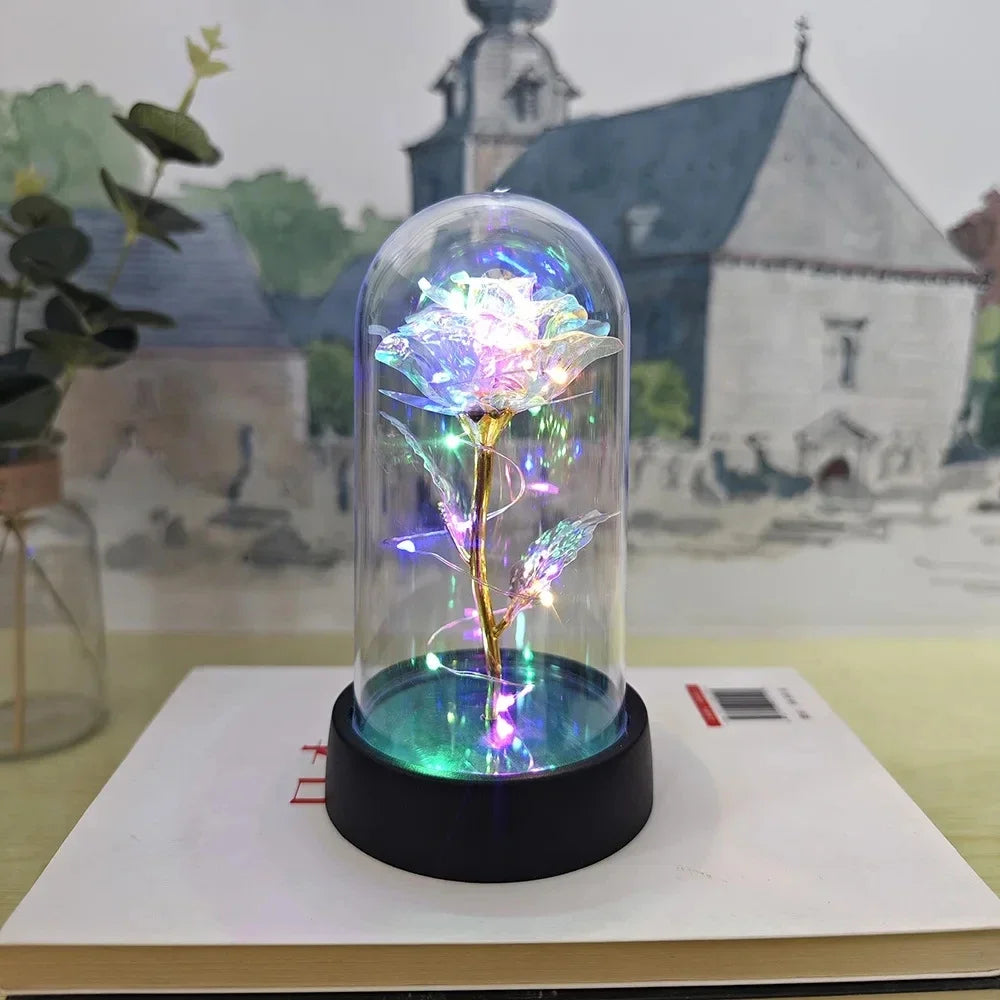 Artificial Rose LED Light Flower for Valentine’s Day Wedding Decor