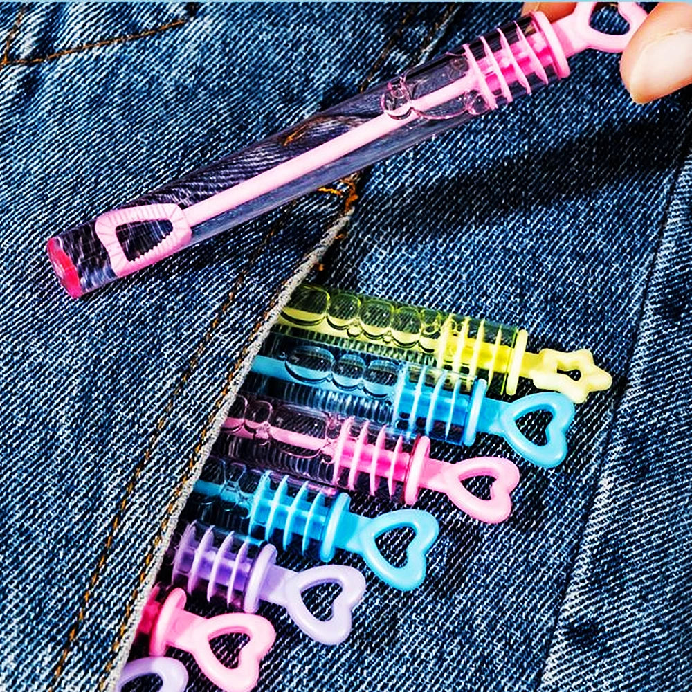 Empty Bubble Tubes – Mini Party Favors for Kids and Events
