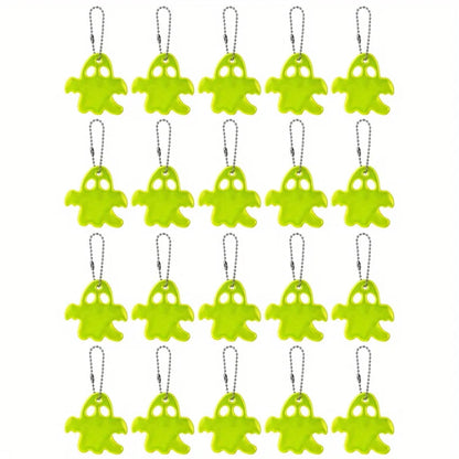 Halloween Keychain Set 20 Piece Double-Sided Reflective Accessories