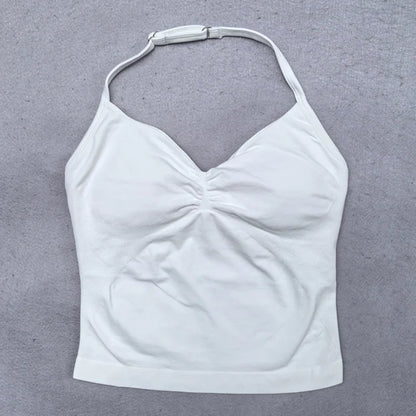 Women's Workout Tank Top Built-In Bra Sleeveless Yoga Gym Top