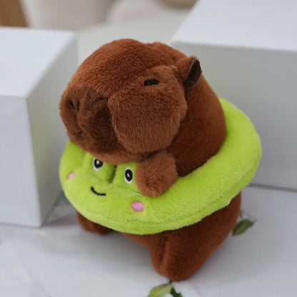 Capybara Plush Toy – Cute Winged Hoodie Stuffed Animal 12cm