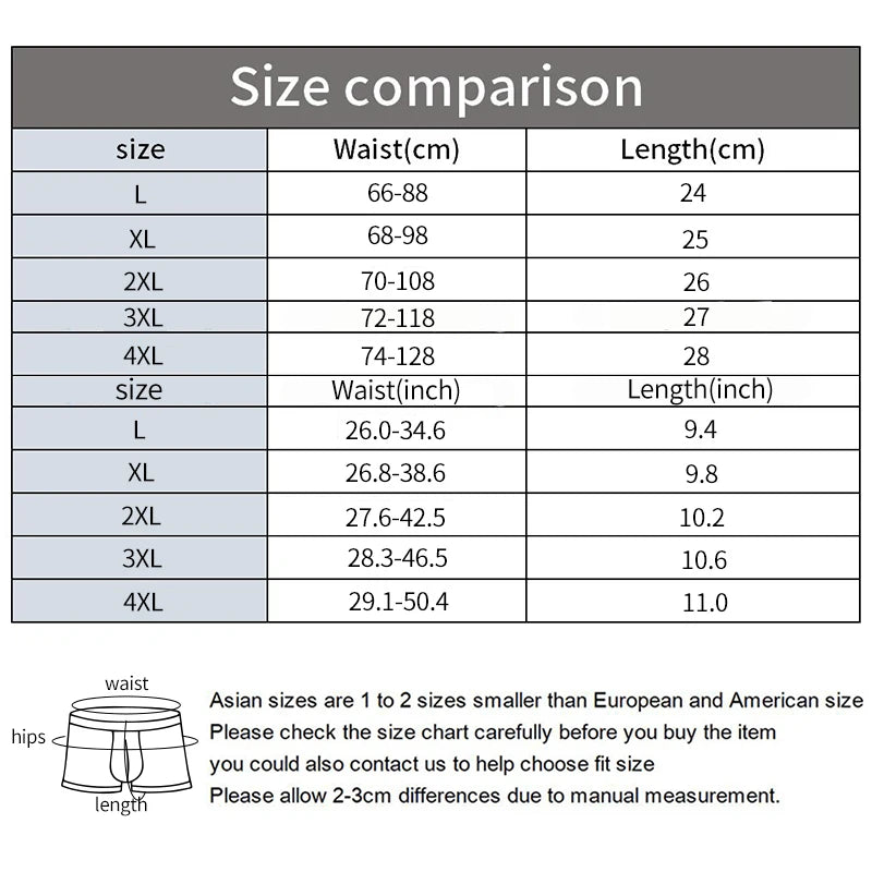 Men's Boxer Briefs Seamless Ice Silk Summer Underwear 3-Pack