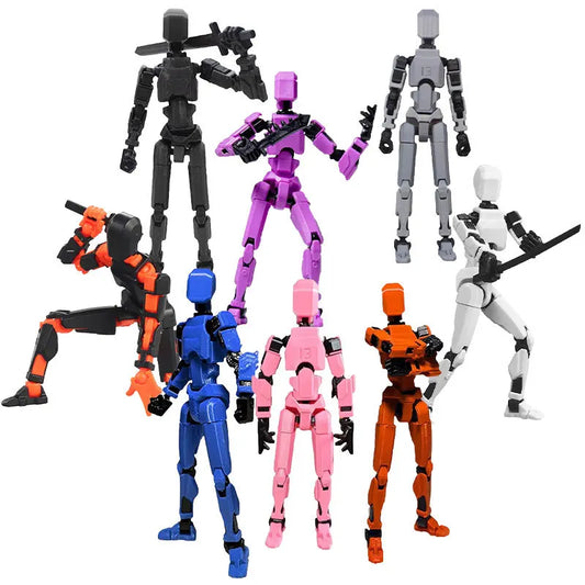 Articulated Action Figure, 14cm Movable Jointed Robot Toy