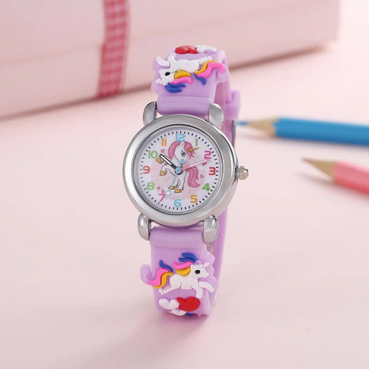 Kids Analog Watch with Colorful Cartoon Design and Quartz Movement