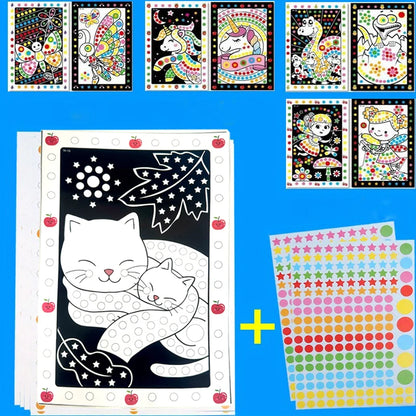 Mosaic Sticker Puzzle for Kids – DIY Dot Sticker Activity