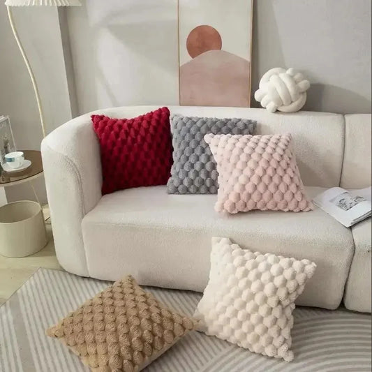 Decorative Pillowcase 18x18 Plush Throw Pillow Cover