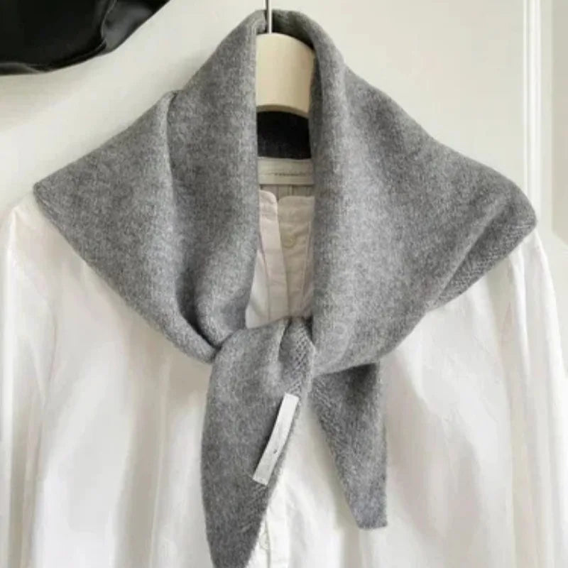 Women's Knitted Scarf Triangular Wool Blend Warm Headscarf