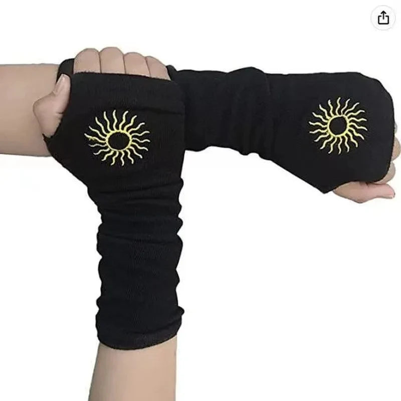 Fingerless Gloves – Long Gothic Arm Warmers for Men & Women