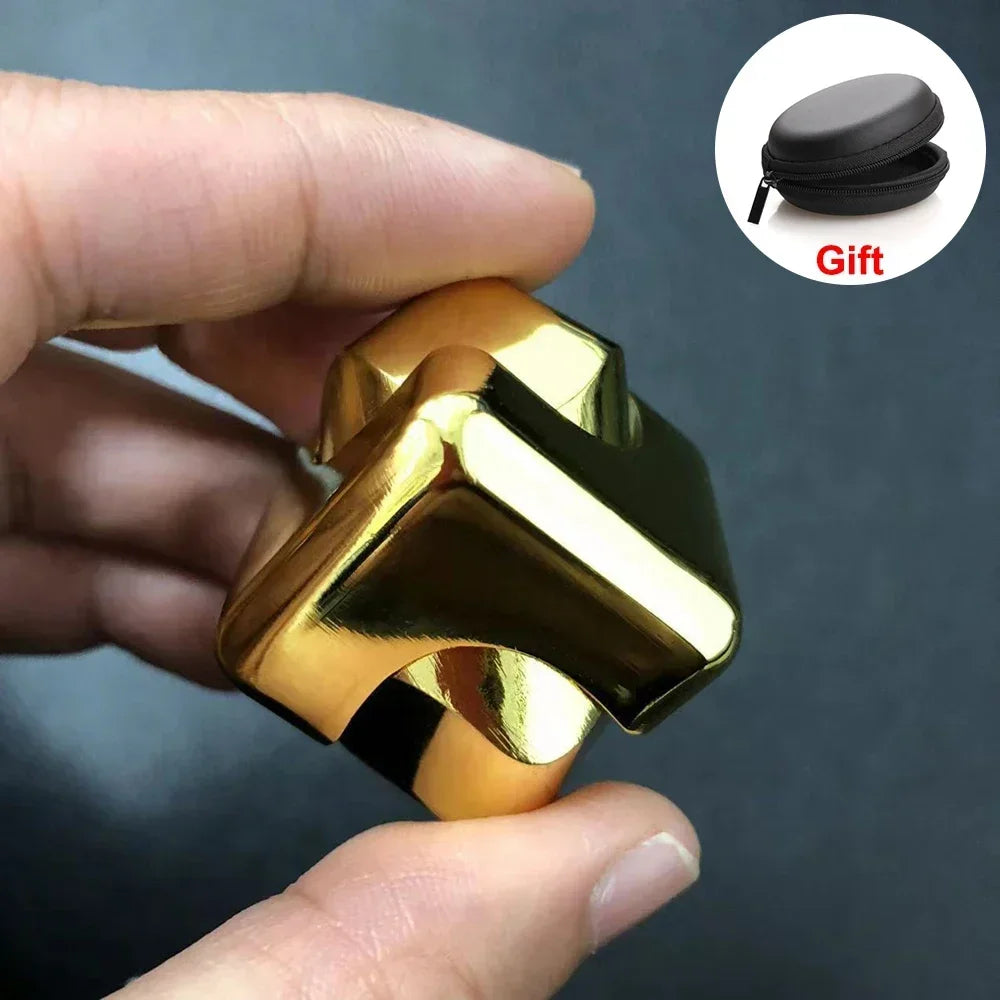 Fidget Spinner Metal Cube Fingertip Gyroscope Toy for Adults