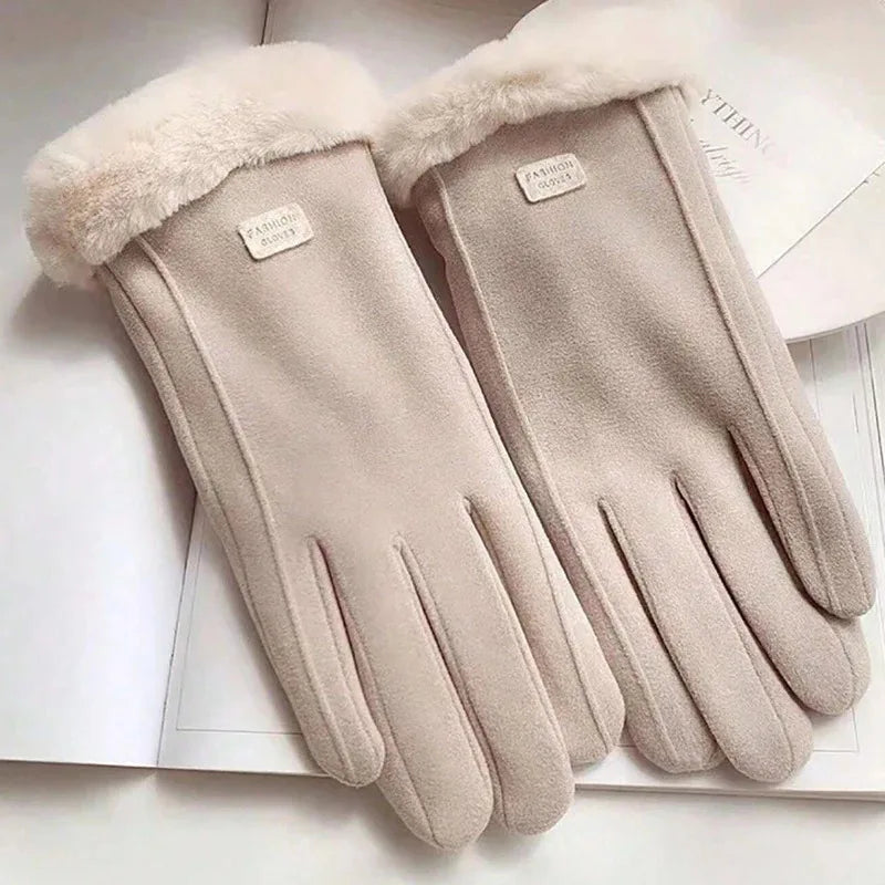 Women’s Winter Cycling Gloves Thermal Lined Warm Sports Gloves