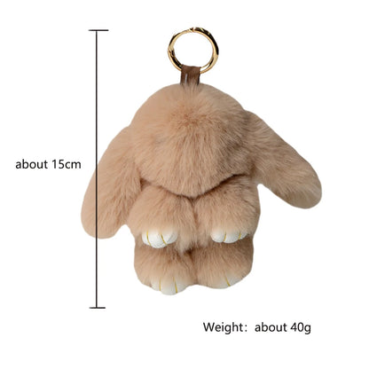Rabbit Plush Keychain 15cm Cute Bag Charm