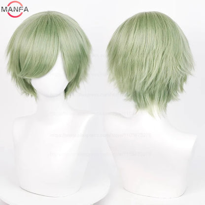 Short Cosplay Wig – 30cm Straight Heat Resistant Synthetic Hair