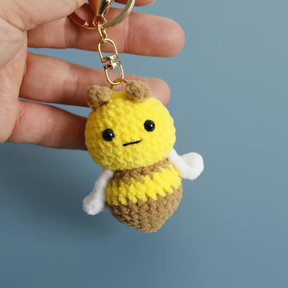 Sheep Keychain Cute Crochet Animal Keyring for Bags and Keys