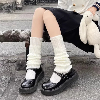 Leg Warmers – Long Knitted Winter Leg Covers for Women