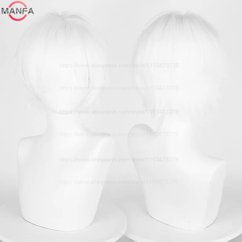 Short Cosplay Wig – 30cm Straight Heat Resistant Synthetic Hair